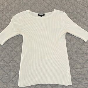 Express ribbed sweater top